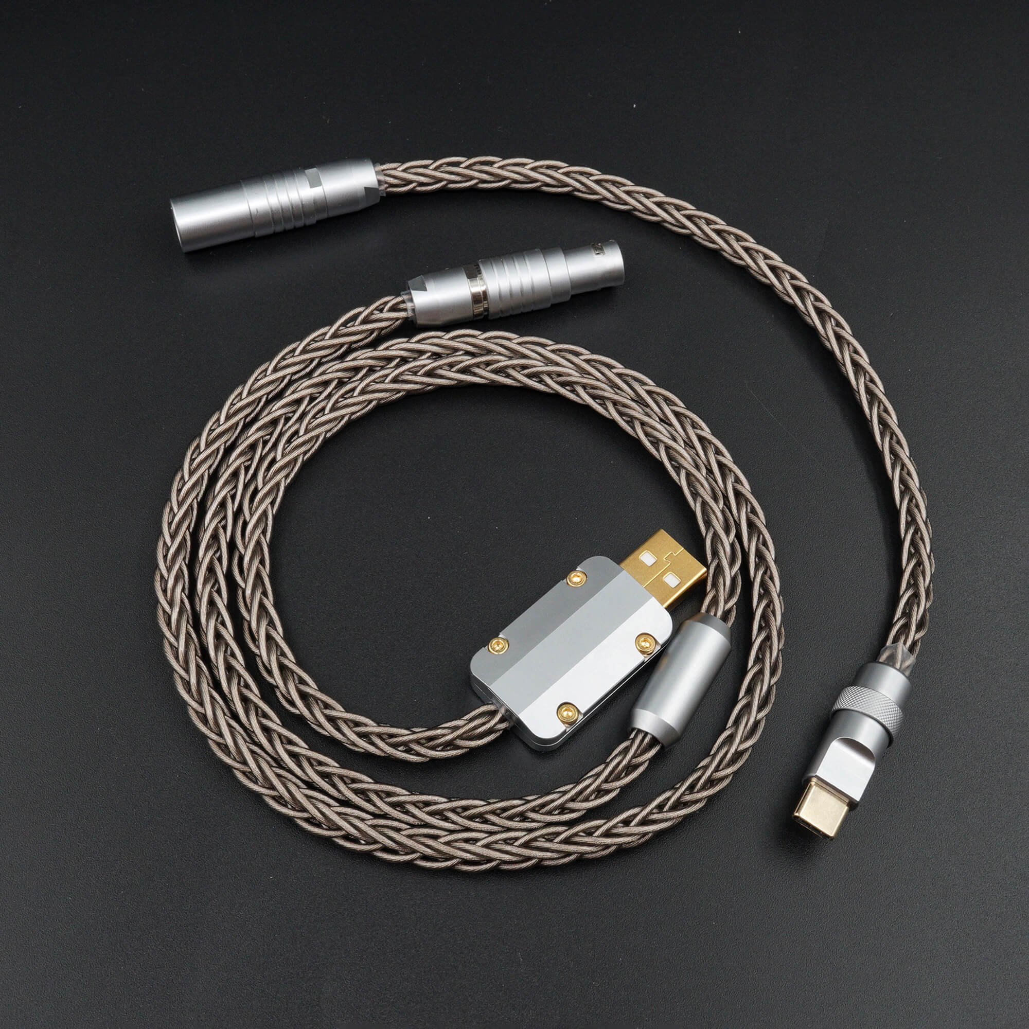 MelGeek Handmade Silver Jacketed Monocrystal Copper Wire USB Cable - Image 3